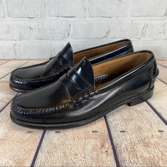 Ll Bean Mens Black Penny Loafers 